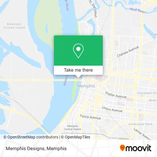 Memphis Designs map