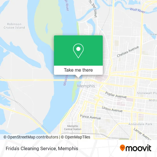 Frida's Cleaning Service map