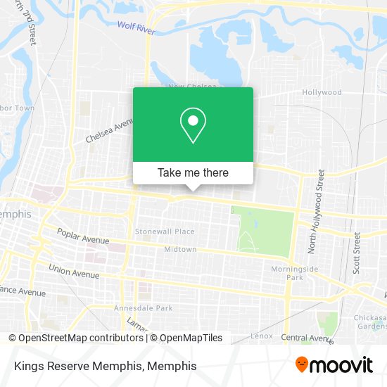 Mapa de Kings Reserve Memphis