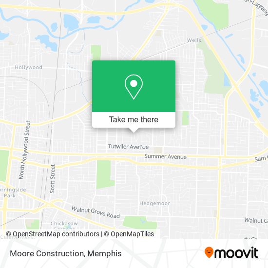 Mapa de Moore Construction