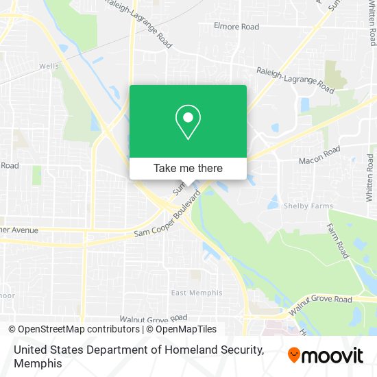 Mapa de United States Department of Homeland Security