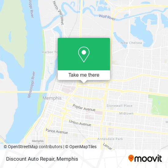 Mapa de Discount Auto Repair