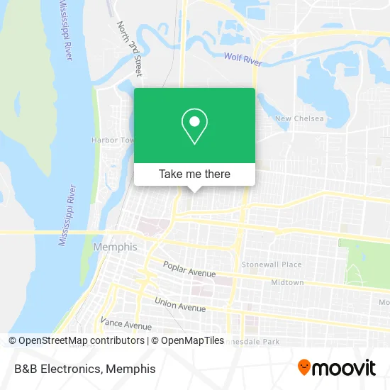 Mapa de B&B Electronics