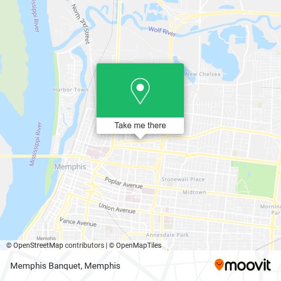Mapa de Memphis Banquet
