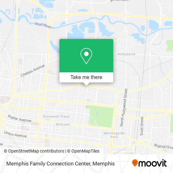 Mapa de Memphis Family Connection Center