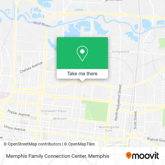 Memphis Family Connection Center map