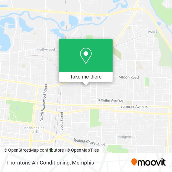 Mapa de Thorntons Air Conditioning