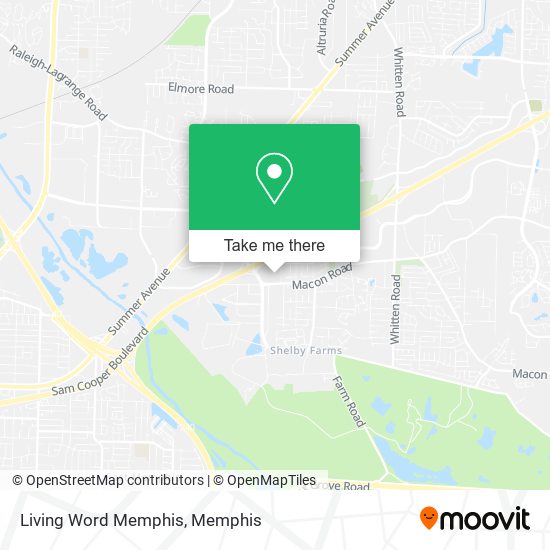 Mapa de Living Word Memphis