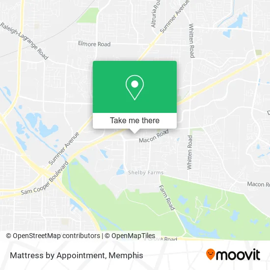 Mattress by Appointment map