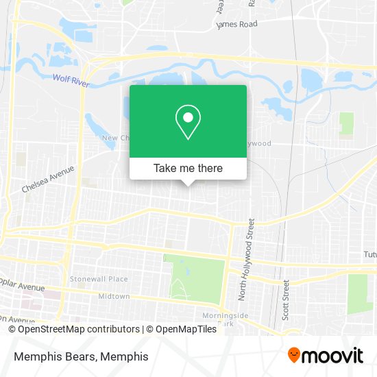 Mapa de Memphis Bears