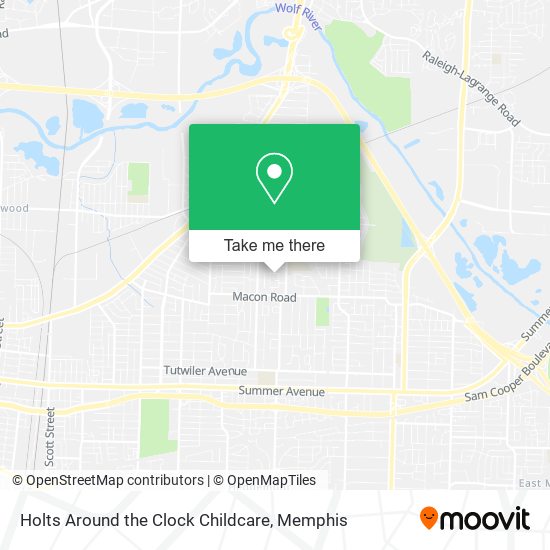 Mapa de Holts Around the Clock Childcare