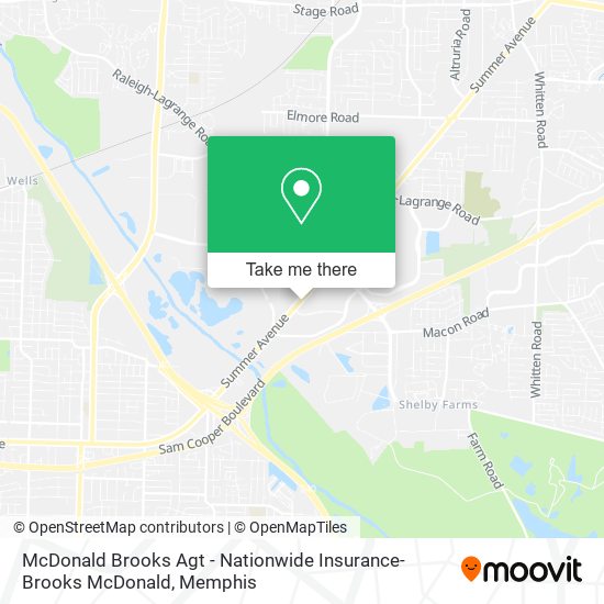 Mapa de McDonald Brooks Agt - Nationwide Insurance-Brooks McDonald