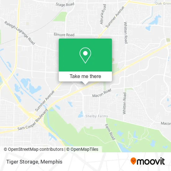 Tiger Storage map