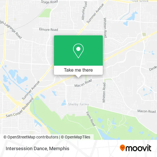 Intersession Dance map