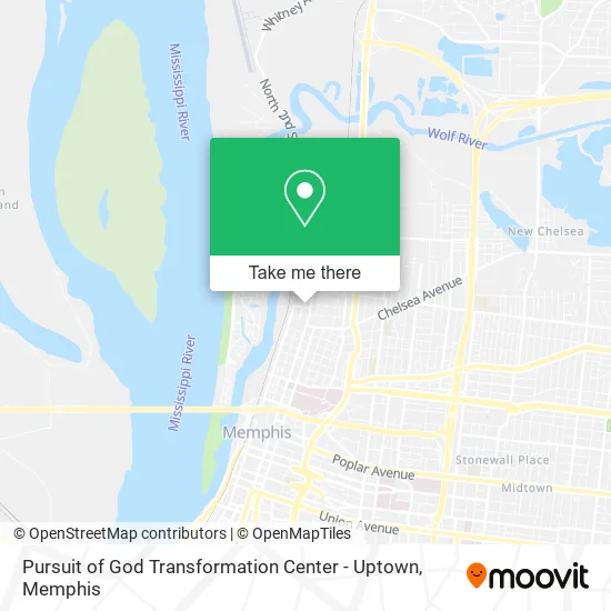 Pursuit of God Transformation Center - Uptown map