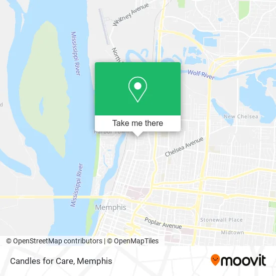 Candles for Care map