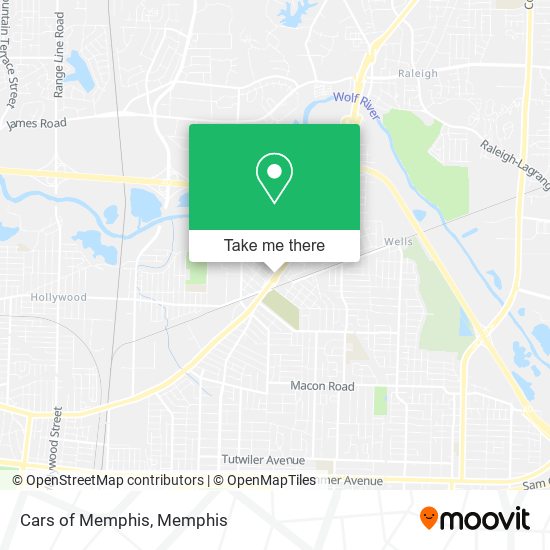 Mapa de Cars of Memphis