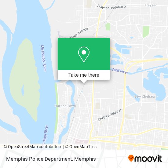 Mapa de Memphis Police Department