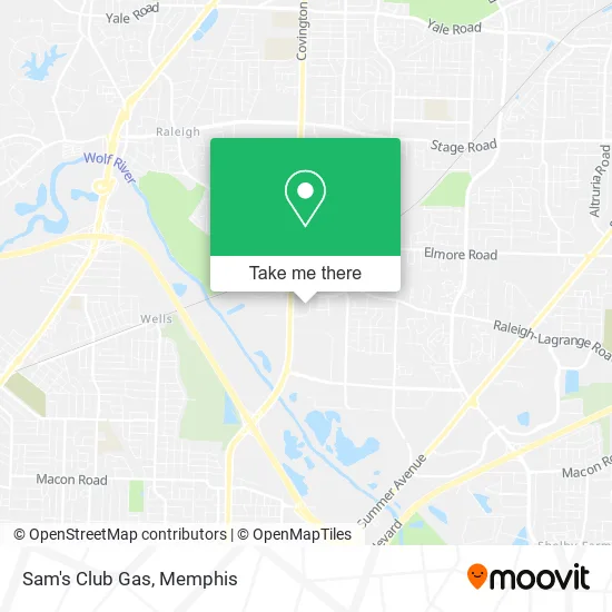 Sam's Club Gas map