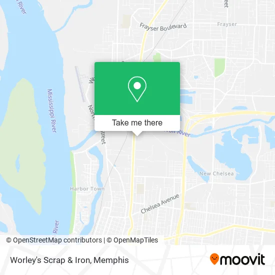 Worley's Scrap & Iron map