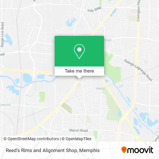Reed's Rims and Alignment Shop map