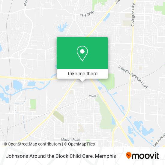 Johnsons Around the Clock Child Care map