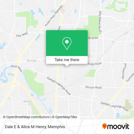 Dale E & Alice M Henry map