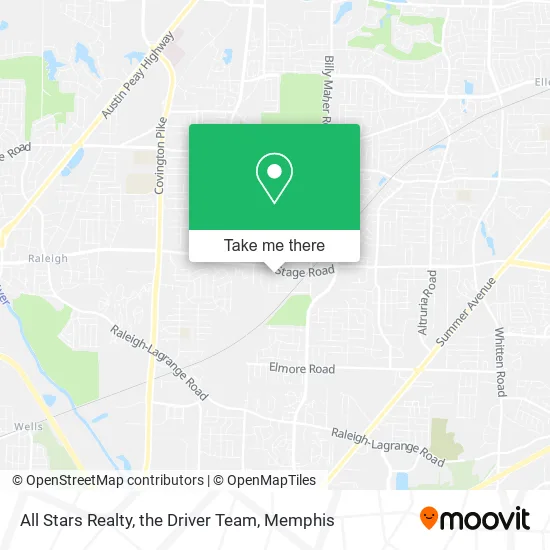 All Stars Realty, the Driver Team map
