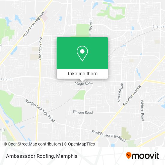 Ambassador Roofing map