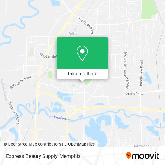 Mapa de Express Beauty Supply