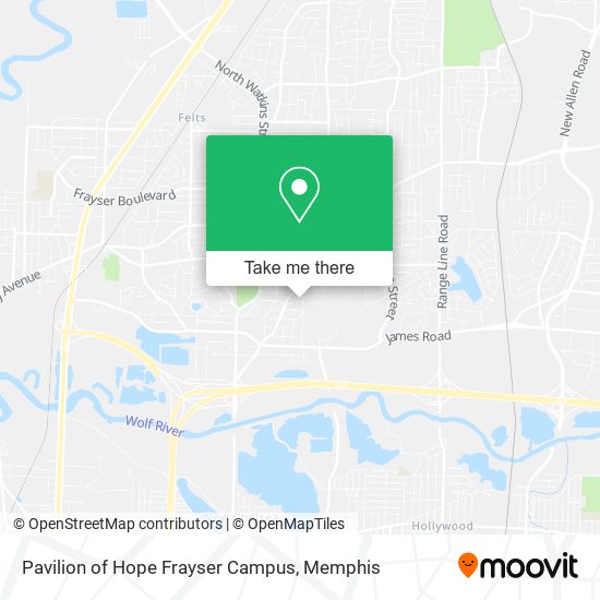 Pavilion of Hope Frayser Campus map