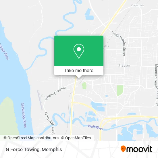 G Force Towing map