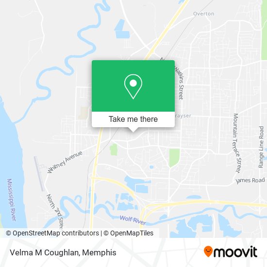 Mapa de Velma M Coughlan