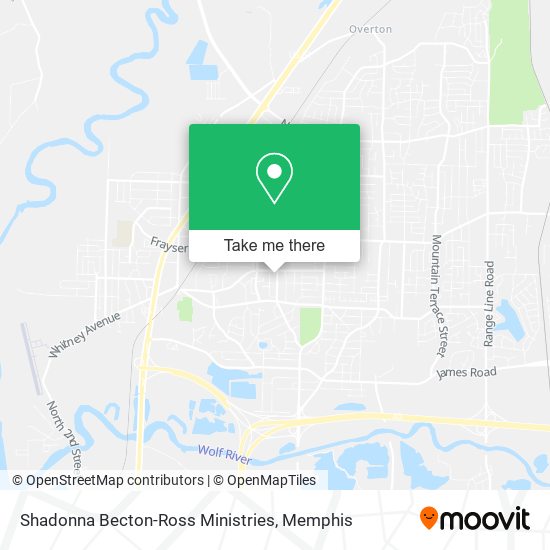 Shadonna Becton-Ross Ministries map