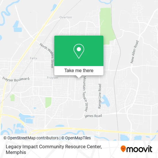 Legacy Impact Community Resource Center map
