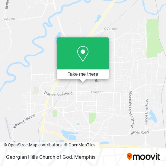 Georgian Hills Church of God map