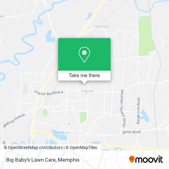 Big Baby's Lawn Care map