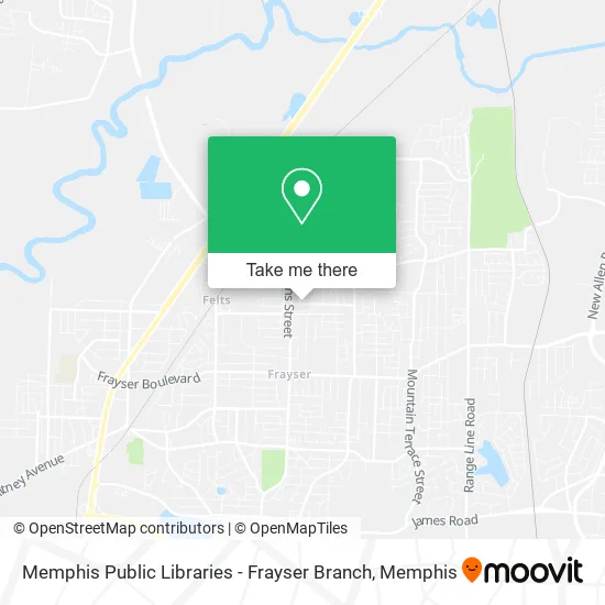 Memphis Public Libraries - Frayser Branch map