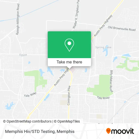 Memphis Hiv/STD Testing map
