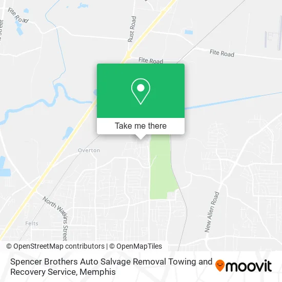 Spencer Brothers Auto Salvage Removal Towing and Recovery Service map