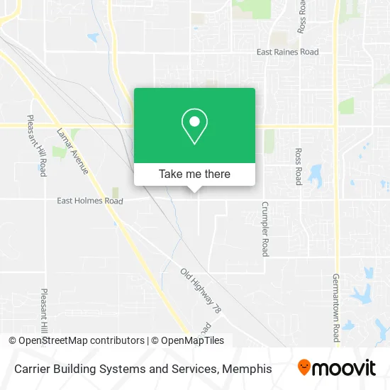 Carrier Building Systems and Services map