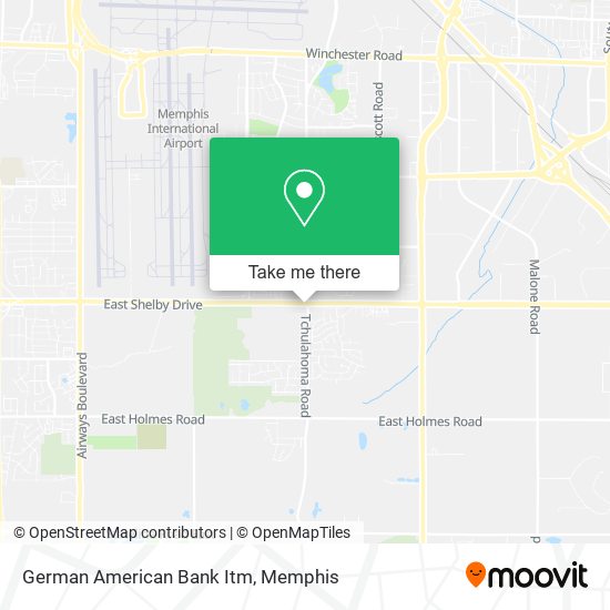 Mapa de German American Bank Itm