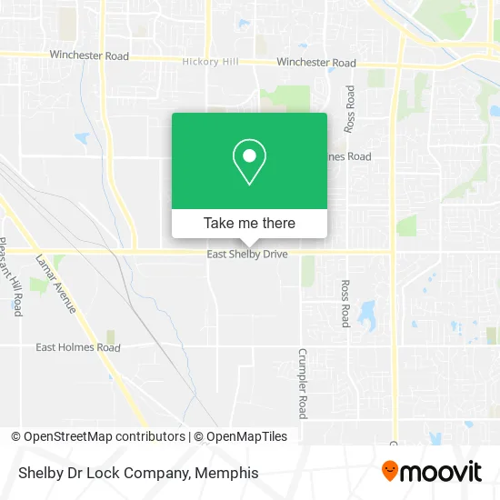 Shelby Dr Lock Company map