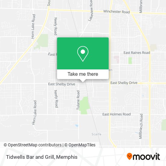 Tidwells Bar and Grill map