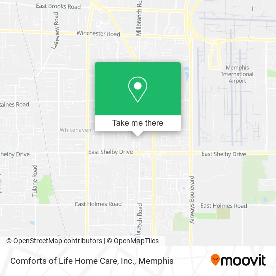 Comforts of Life Home Care, Inc. map