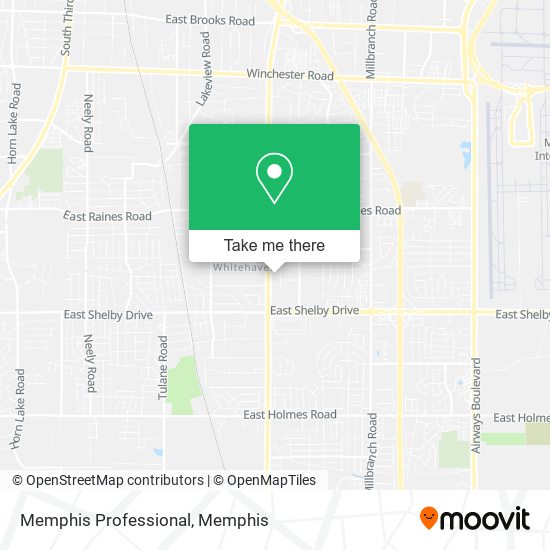 Memphis Professional map