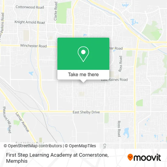 First Step Learning Academy at Cornerstone map