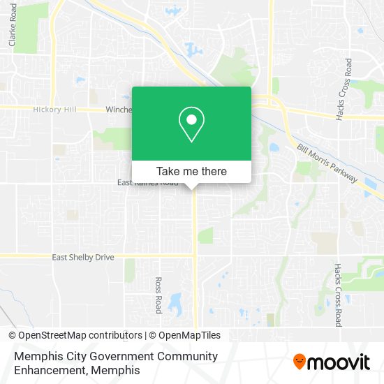 Mapa de Memphis City Government Community Enhancement