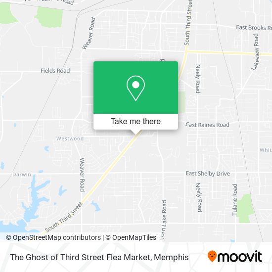 The Ghost of Third Street Flea Market map