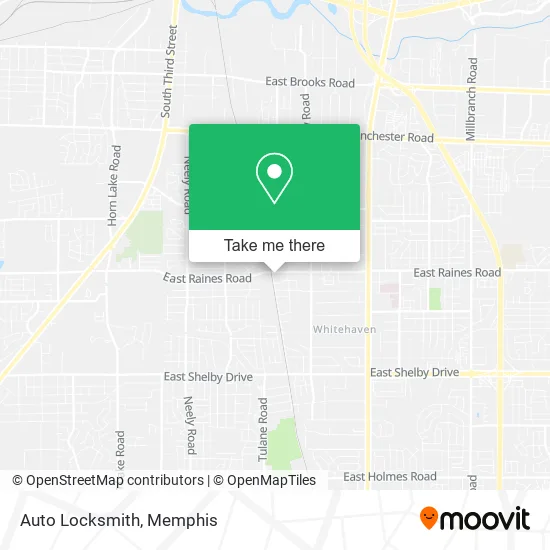 Auto Locksmith map